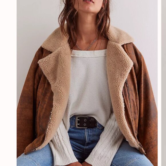 new Free People Swinging Cable 100% cotton Cuff Top  Shirt 2512 3S1 - Picture 4 of 8